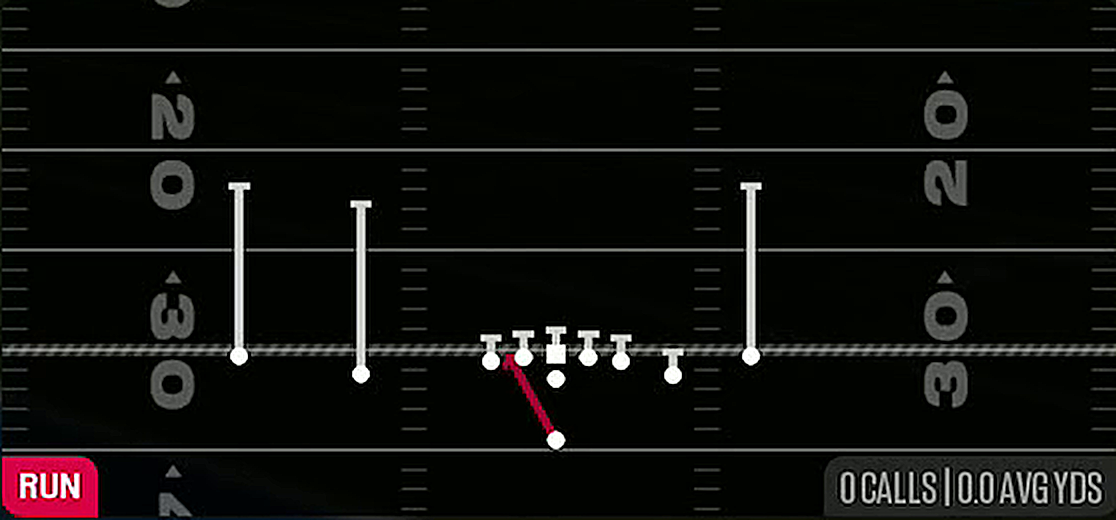 HB Zone Wk from Singleback Doubles Y-Slot Close