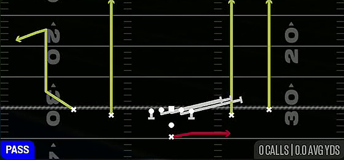 HB Slip Screen from Pistol Spread