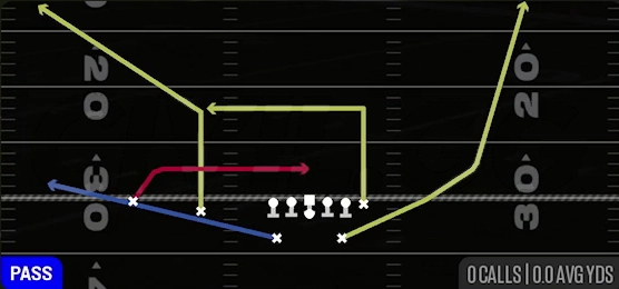 Shallow Cross from Split Backs Slot