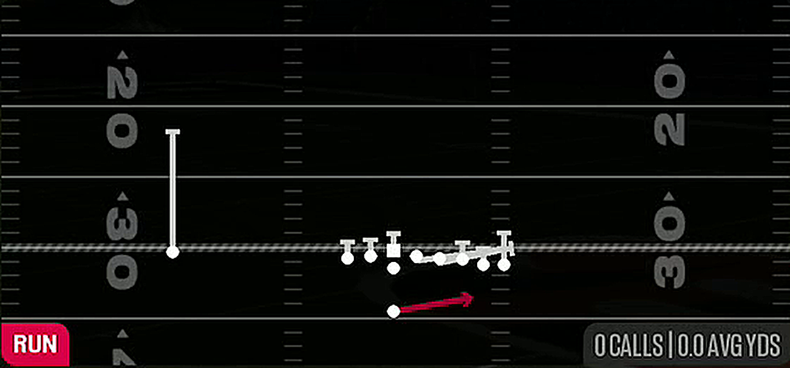 HB Sweep from Singleback Wing Pair
