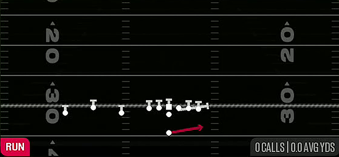 HB Toss from Singleback Trio