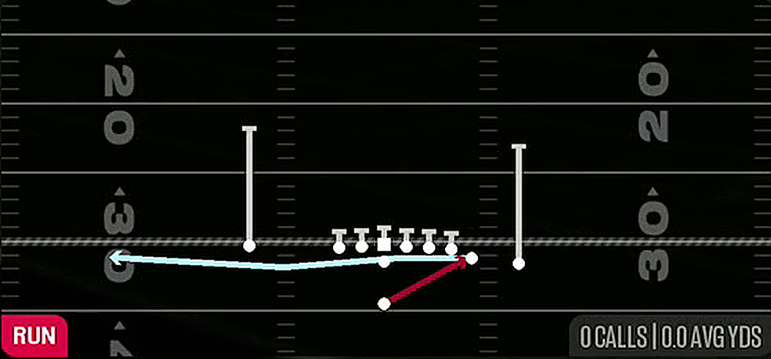Jet Wide Zone from Singleback Y Trips Close Wing