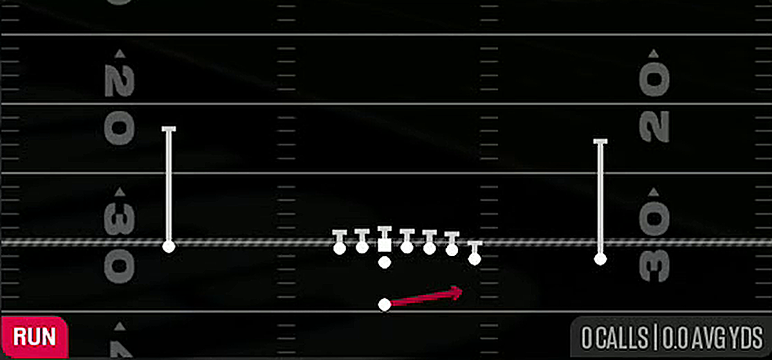 HB Zone Toss from Singleback Wing