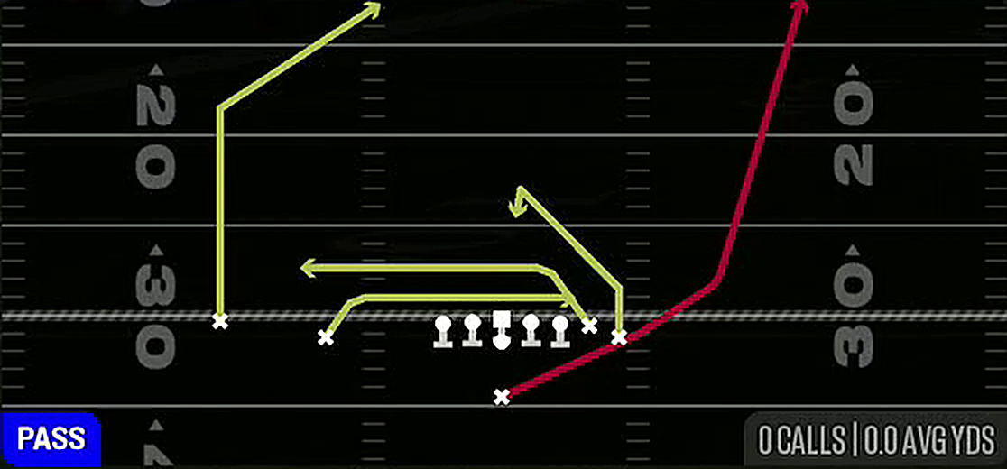 Inside Cross from Singleback Wing Slot