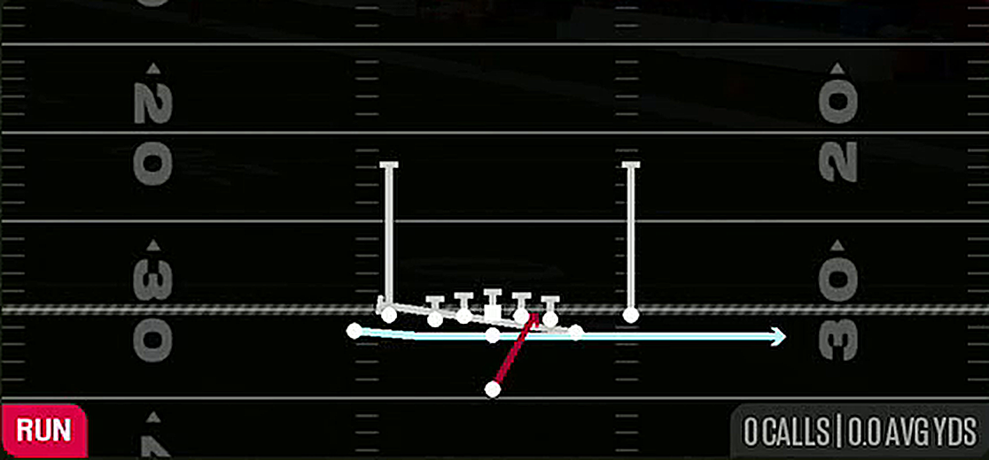 Jet HB Split Zone from Singleback Tight Y Off Flex