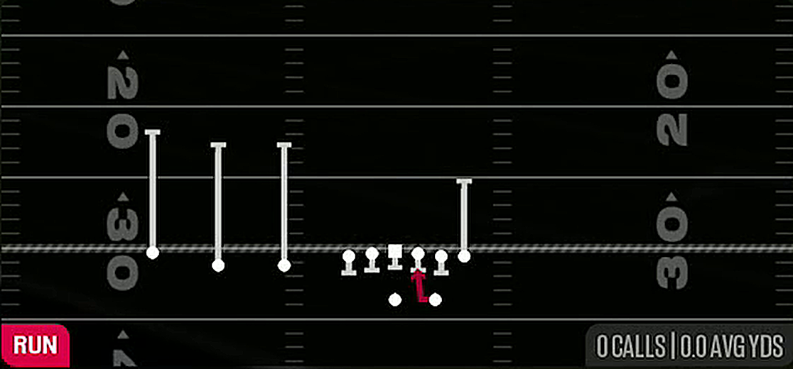 HB Mid Draw from Gun Trips TE