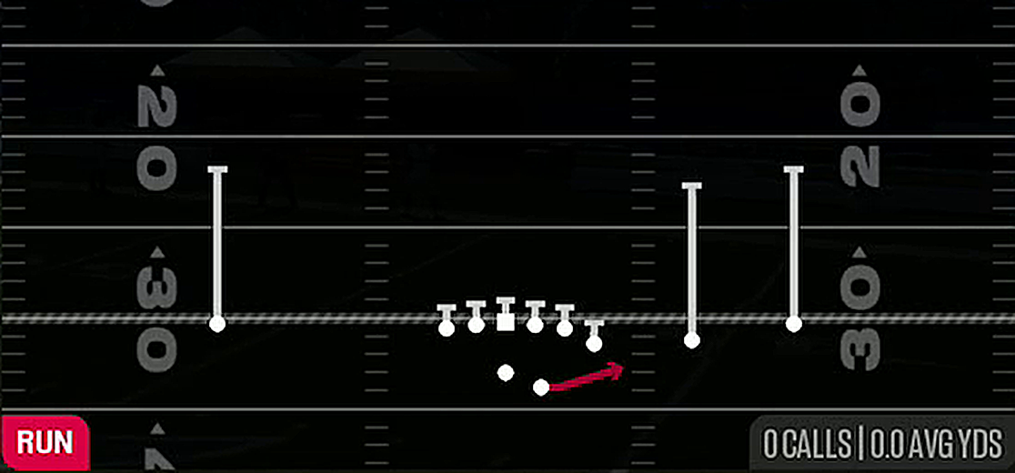 HB Zone Toss from Gun Y Off Trips