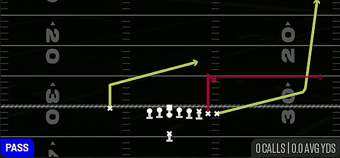 Y Stick from Singleback Wing Pair Heavy