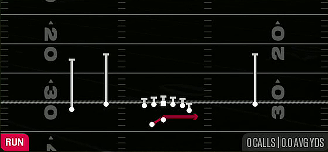 Outside Zone from Gun Flex Y Off Wk