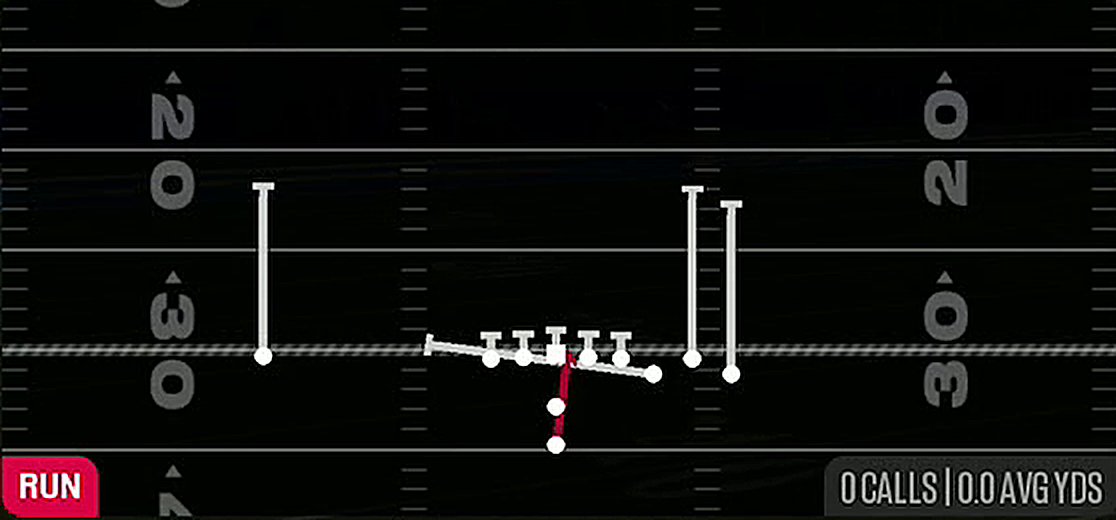 Inside Zone Split from Pistol Bunch