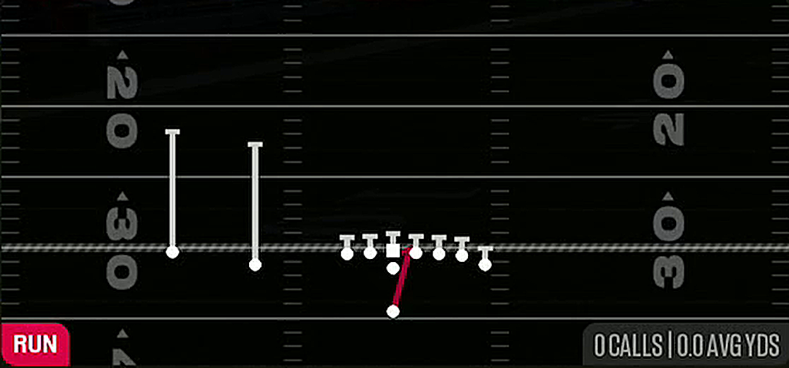 HB Dive from Singleback Wing Slot