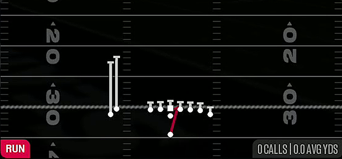 HB Dive from Singleback Wing Stack
