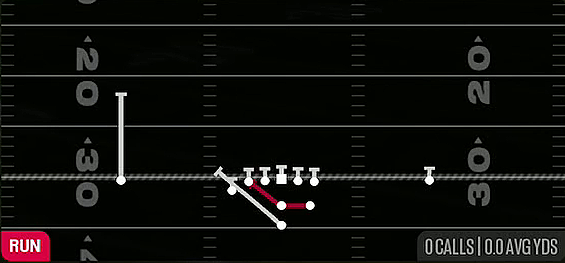 HB Off Tackle from Pistol Strong