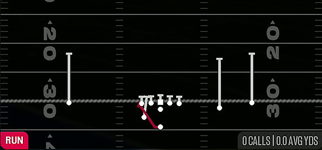 Off Tackle from Weak Slot Open