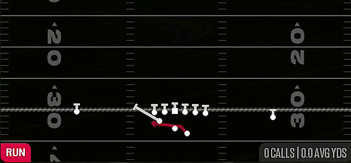 Outside Zone from Gun Split Pro Near