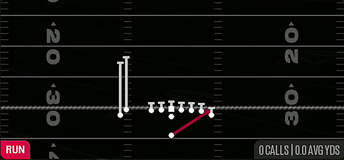 HB Stretch from Singleback Wing Flex Close