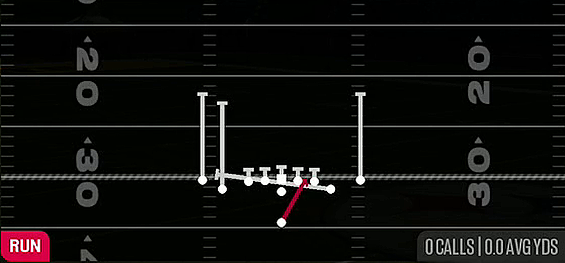 Inside Zone Split from Singleback Tight Y Off