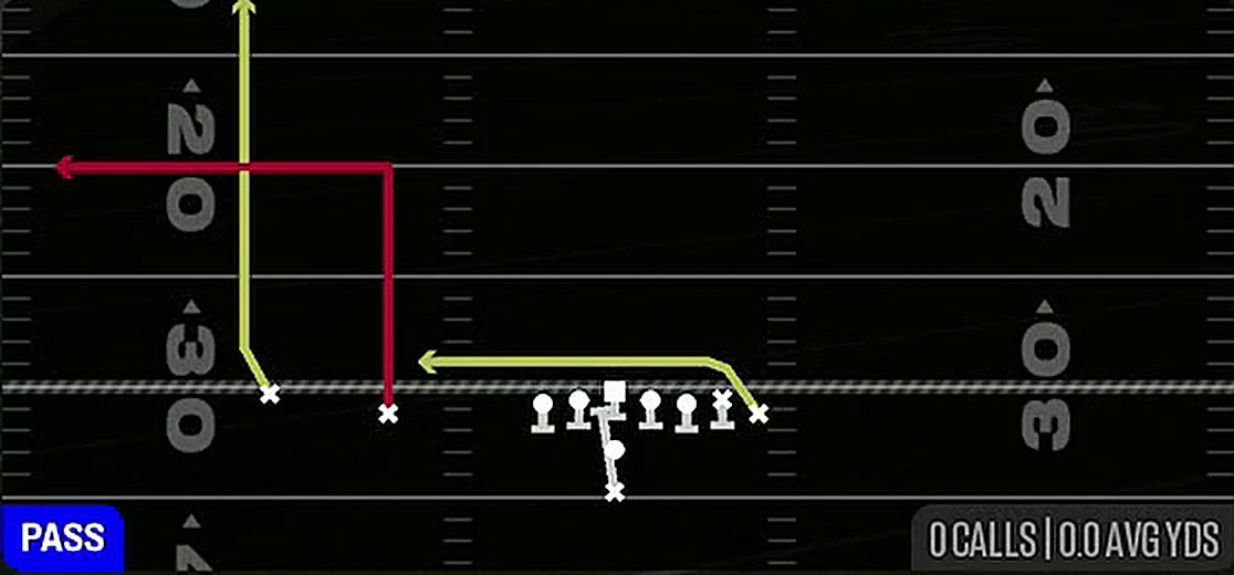 PA Deep Out from Pistol Wing Slot