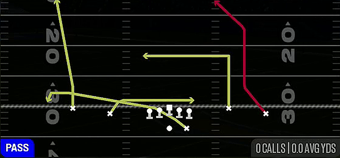 H Shallow Cross from Gun Spread Y-Flex