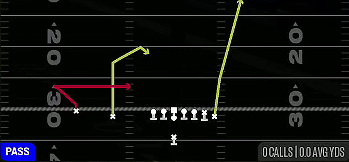 X Return from Singleback Wing Slot
