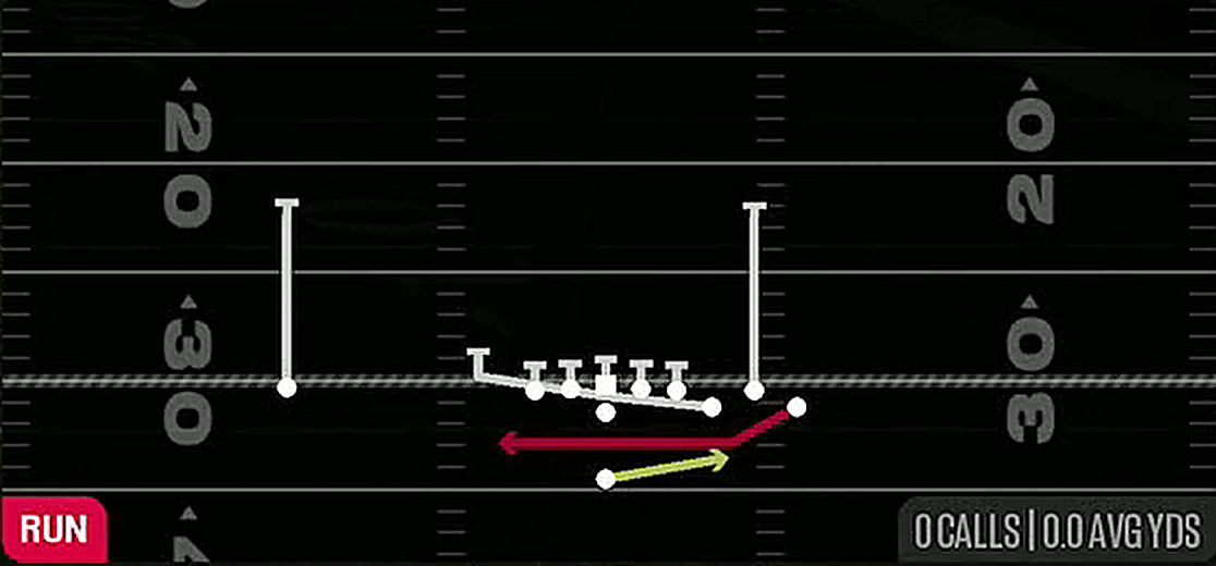 Pitch WR Reverse from Singleback Bunch