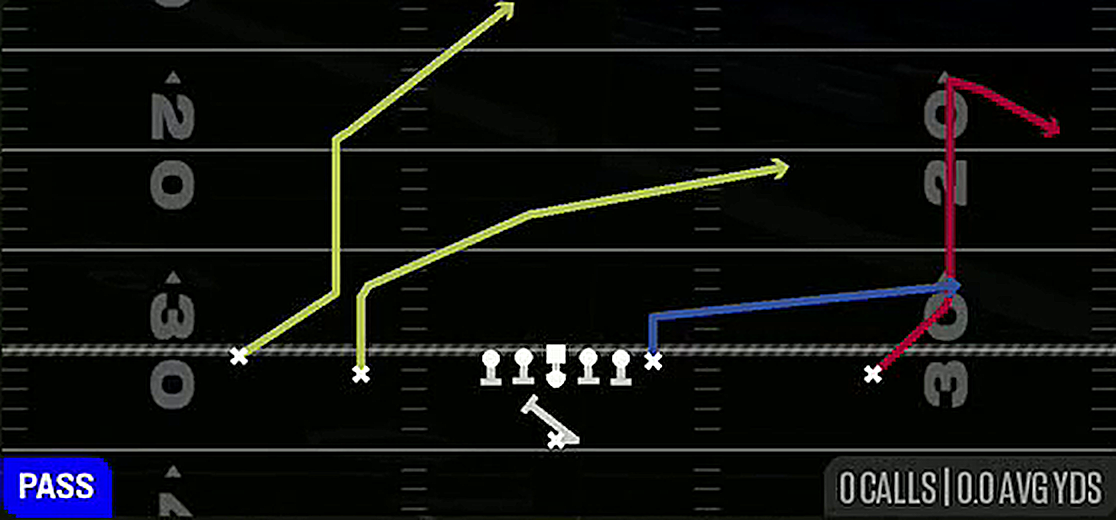 PA Ctr Waggle from Singleback Doubles
