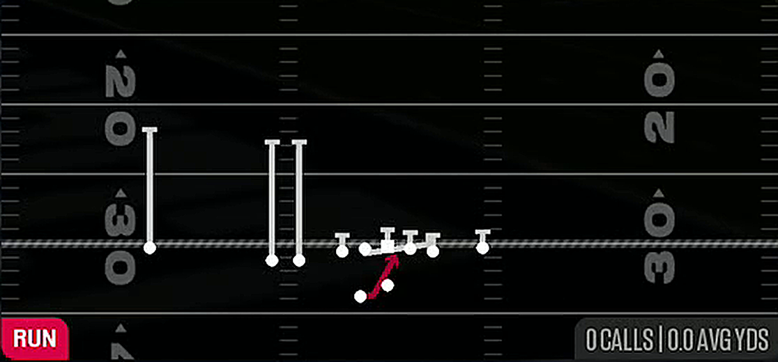 HB Power from Gun Trips TE Flex Close Wk