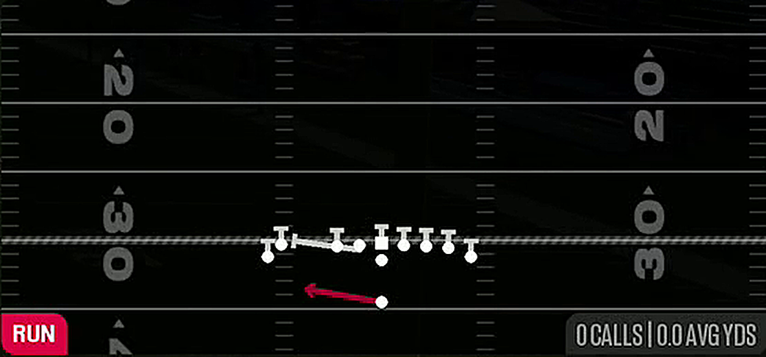 HB Toss Weak from Singleback Wing Flex Close