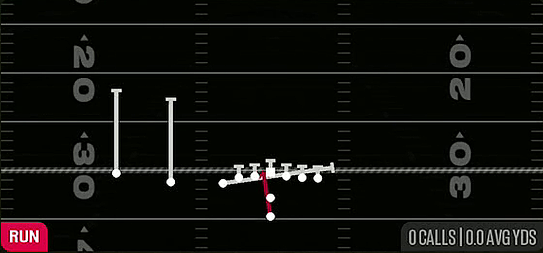 Inside Zone Split from Pistol U Off Trips