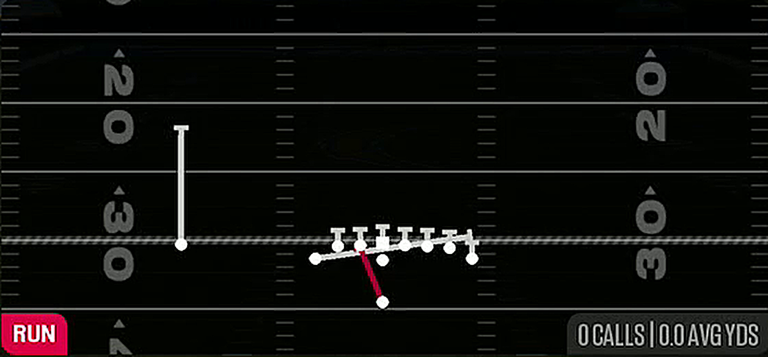 Inside Zone Split from Singleback Wing Tight U