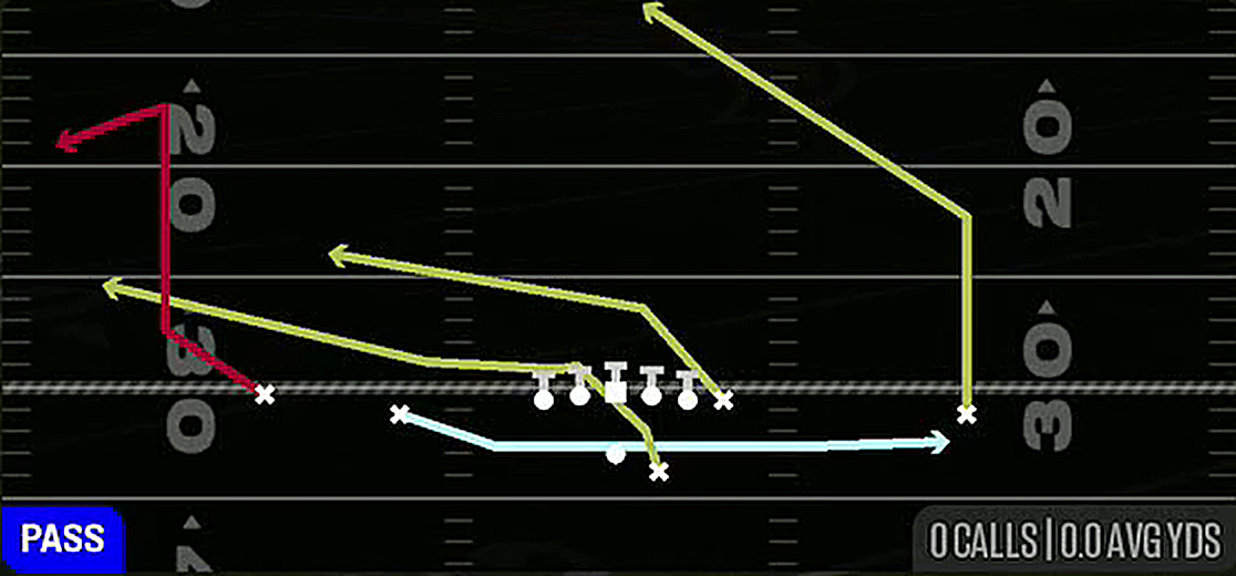 PA Jet Sweep from Gun Doubles Offset