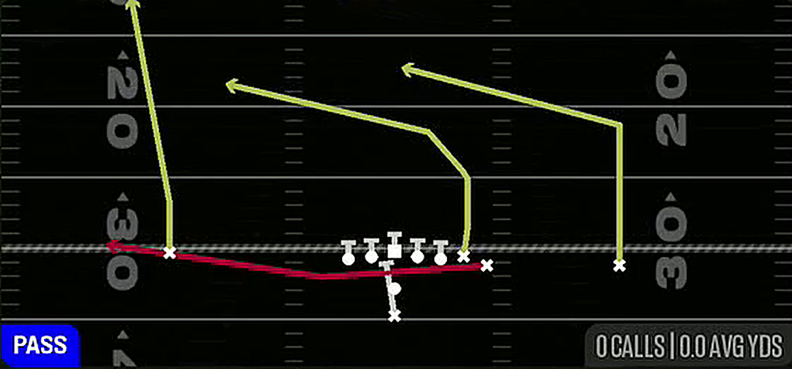PA Deep Out from Pistol Wing