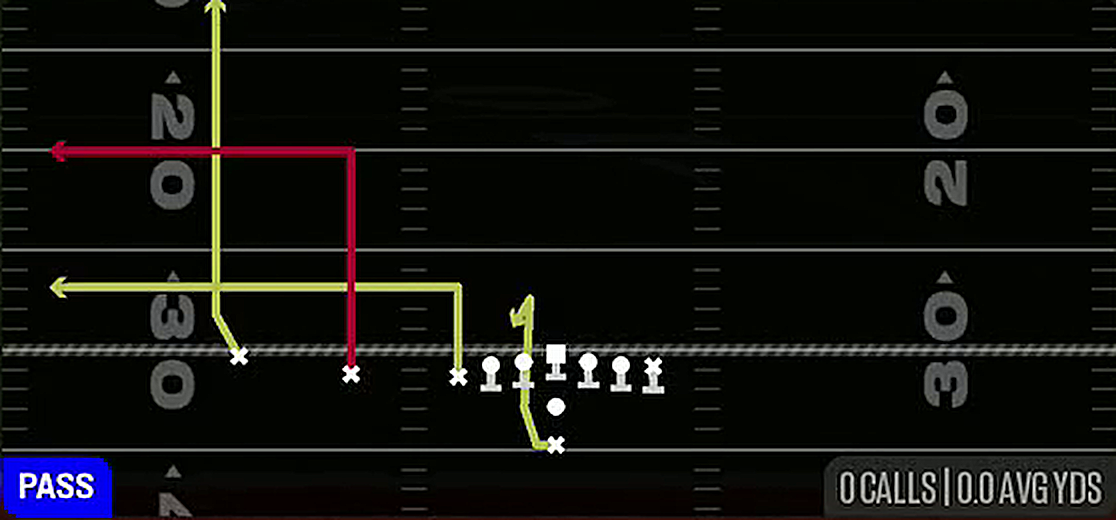 PA Slot Out from Pistol U Off Trips