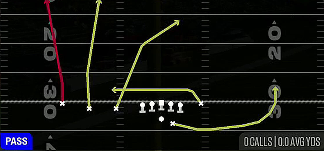 Verticals from Gun Trips TE Flex